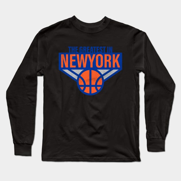 The Greatest in New York are the KNICKS! We are back! Long Sleeve T-Shirt by BooTeeQue